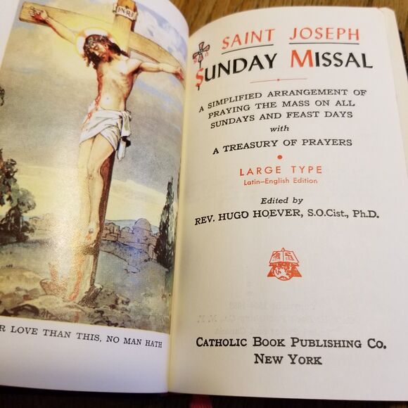 St Joseph Sunday missal large print confraternity version 1964 vintage - Picture 8 of 11